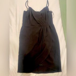 Black tulip cocktail dress